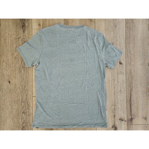 Lucky Brand Venice Burnout Mens Short Sleeve V Neck Tee Shirt Size L Green - Picture 4 of 7